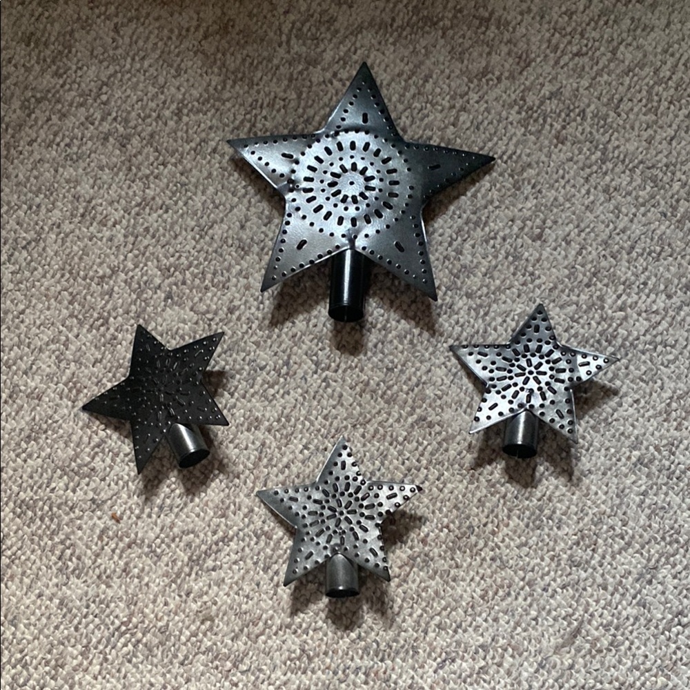 Star Shaped Metal Tree Topper